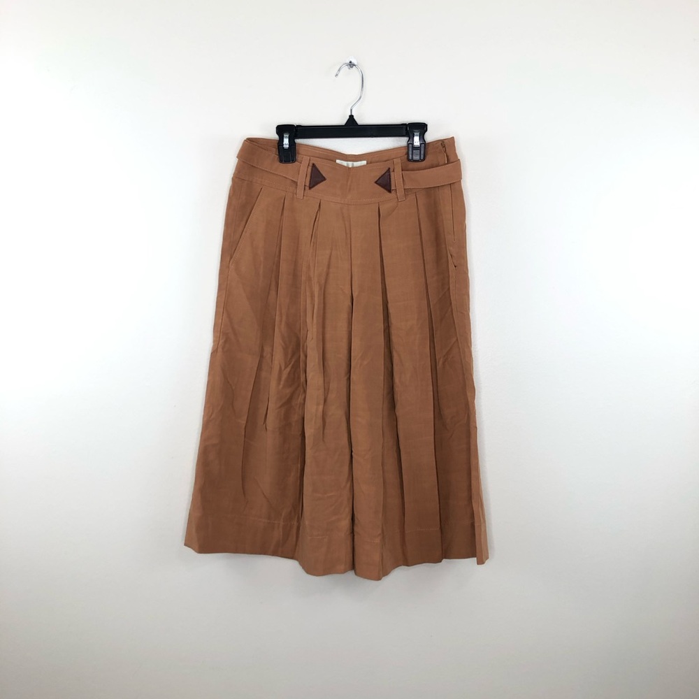 Anthropologie Elevenses Tan Culottes Pant size 2 petite - Picture 2 of 15